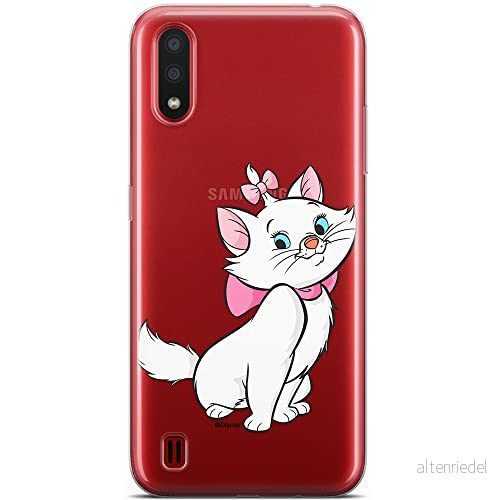 ERT GROUP mobiltelefonfodral för Samsung A01 originalt och officiellt licensierat Disney mönster Marie 007 optimalt anpassad till formen på mobiltelefonen, gedeeltelijk transparant 5905131128911