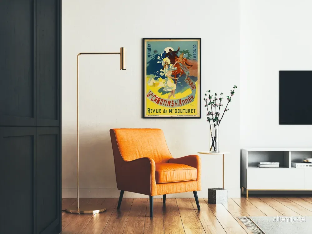 Vintageposter Les Cabotins de l'Année - Väggdekoration Konsert Pépinière - Bild 2