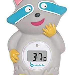 Badabulle tvättbjörn baby badtermometer, bad och rumstermometer, grå 3661787099549 Badabulle tvättbjörn baby badtermometer, bad och rumstermometer, grå 3661787099549