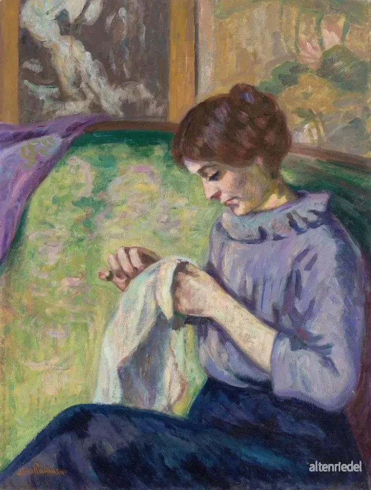 Målning Madame Guillaumin sy - Armand Guillaumin | Konsttryck - Bild 2