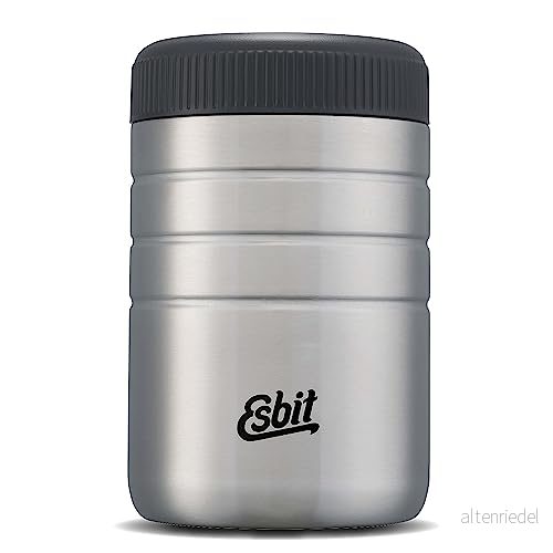 Esbit termobehållare majoris för mat varmhållningsbehållare 400 ml tillverkad av rostfritt stål varm och kall i silver 4260149871664