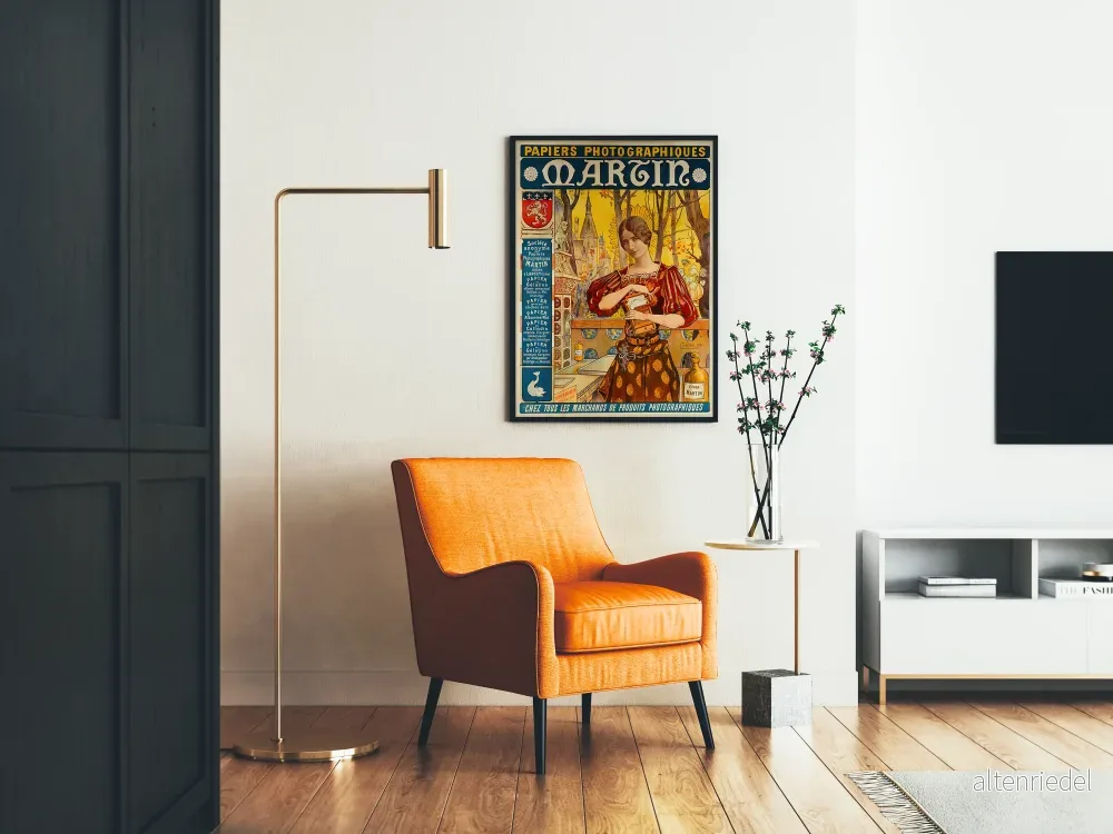 Vintageposter Papiers Photographiques Martin - Bild 2