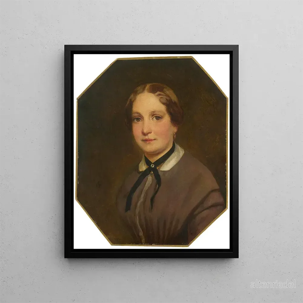 Målning Portrait av hennes syster Emilie 1827-1873 - Anselm Feuerbach | Konsttryck