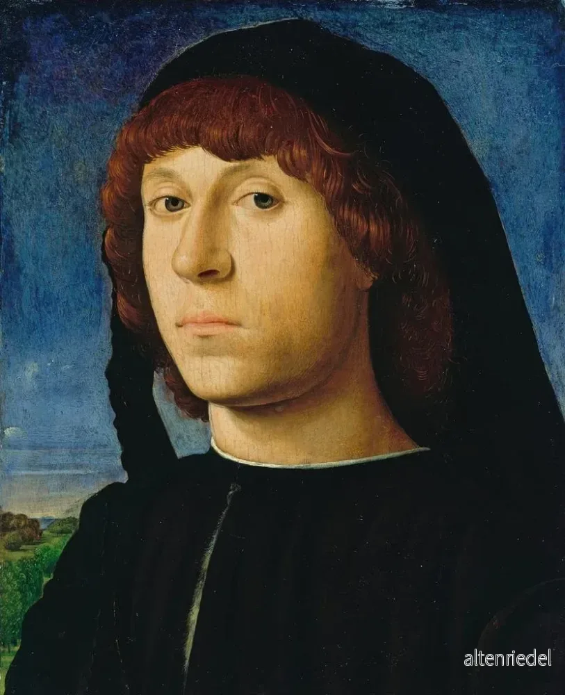 Målning Porträtt av en man - Antonello da Messina | Konsttryck - Bild 2