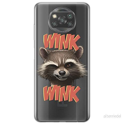 ERT GROUP mobiltelefonfodral för Xiaomi POCOPHONE X3 originalt och officiellt licensierat Marvel mönster Rocket 003 optimalt anpassad till formen på mobiltelefonen, gedeeltelijk transparant 5903537123387