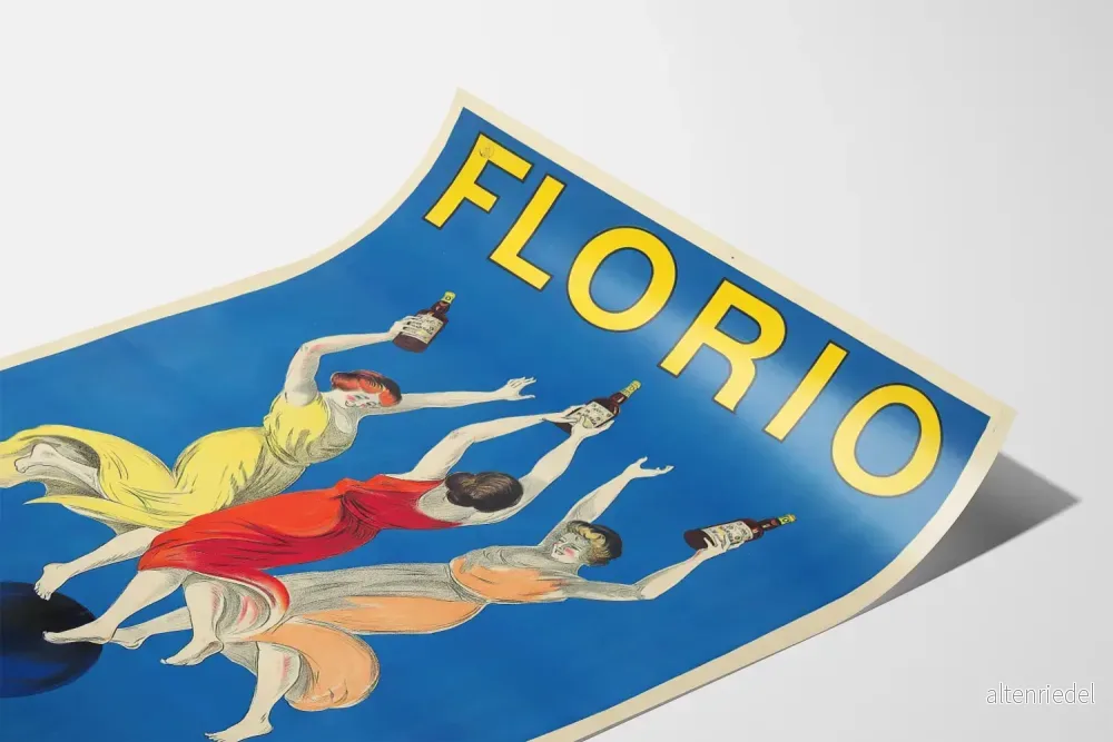 Vintageposter Florio S.O.M. - Elegant och färgstark väggdekoration - Bild 3