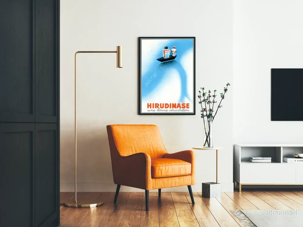 Vintageposter Hirudinase för god blodcirkulation - Bild 2