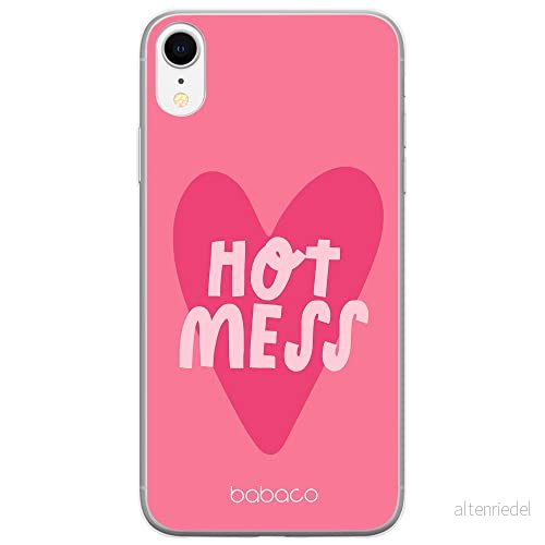 ERT GROUP mobiltelefonfodral för Apple Iphone XR originalt och officiellt licensierat Babaco mönster Hot Mess 001 Vit optimalt anpassad till formen på mobiltelefonen, fodral tillverkad av TPU plast 5904805026836