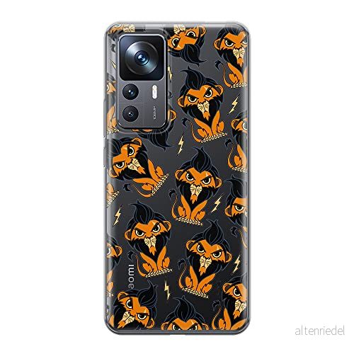 ERT GROUP mobiltelefonfodral för Xiaomi 12T/12T pro/K50 Ultra originalt och officiellt licensierat Disney mönster Scar 002 optimalt anpassad till formen på mobiltelefonen, gedeeltelijk transparant 5905511585501