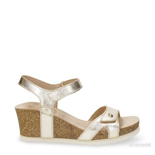 PANAMA JACK dam Julia basics öppna sandaler med kilklack, Oro B003, 42 EU 8434823248783