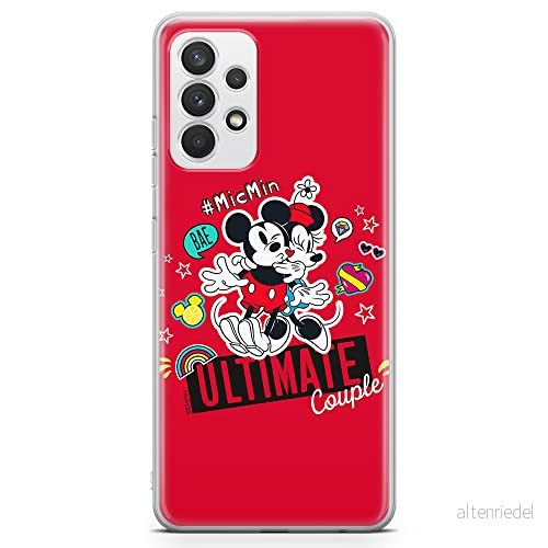 ERT GROUP mobiltelefonfodral för Samsung A32 4G LTE originalt och officiellt licensierat Disney mönster Mickey & Minnie 012 anpassad till formen på mobiltelefonen, fodral tillverkad av TPU plast 5903040468968