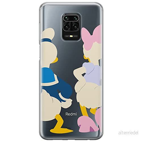 ERT GROUP mobiltelefonfodral för Xiaomi REDMI NOTE 9 PRO/ 9S originalt och officiellt licensierat Disney mönster Donald & Daisy 001 anpassad till formen på mobiltelefonen, gedeeltelijk transparant 5903040320778
