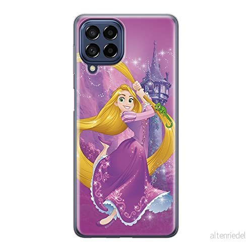 ERT GROUP mobiltelefonfodral för Samsung M33 5G originalt och officiellt licensierat Disney mönster Rapunzel & Pascal 003 anpassad till formen på mobiltelefonen, fodral tillverkad av TPU plast 5905511339814