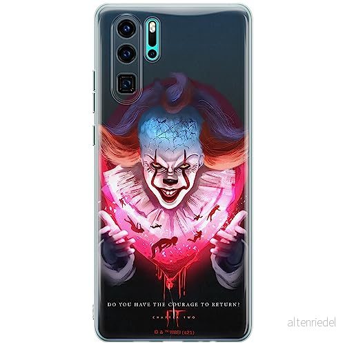 ERT GROUP mobiltelefonfodral för Huawei P30 PRO originalt och officiellt licensierat Horror mönster It 020 Vit optimalt anpassad till formen på mobiltelefonen, fodral tillverkad av TPU plast 5905131999689