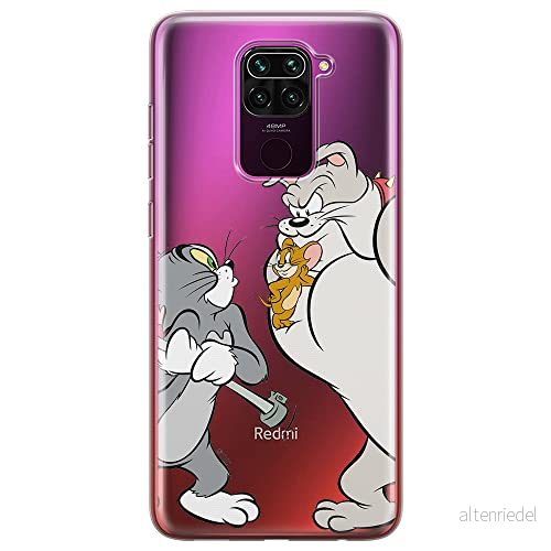 ERT GROUP mobiltelefonfodral för Xiaomi REDMI NOTE 9 originalt och officiellt licensierat Tom and Jerry mönster i 001 anpassad till formen på mobiltelefonen, gedeeltelijk transparant 5903040337523