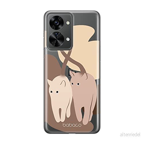 ERT GROUP mobiltelefonfodral för Oneplus NORD 2T 5G originalt och officiellt licensierat Babaco mönster Cats 002 optimalt anpassad till formen på mobiltelefonen, gedeeltelijk transparant 5905511275662