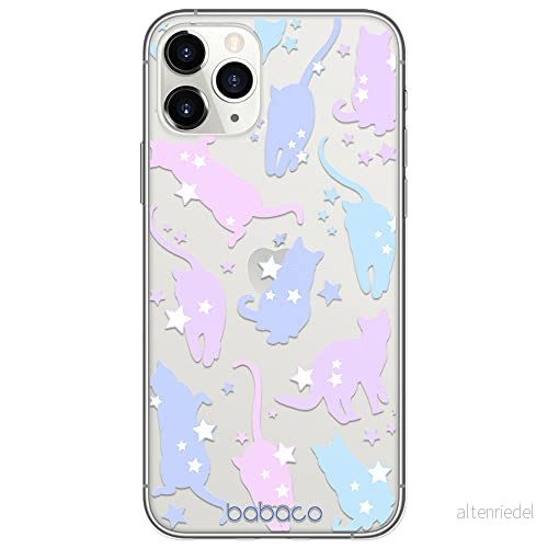 ERT GROUP mobiltelefonfodral för Iphone 11 PRO MAX originalt och officiellt licensierat Babaco mönster Cats 016 optimalt anpassad till formen på mobiltelefonen, gedeeltelijk transparant 5905131103147