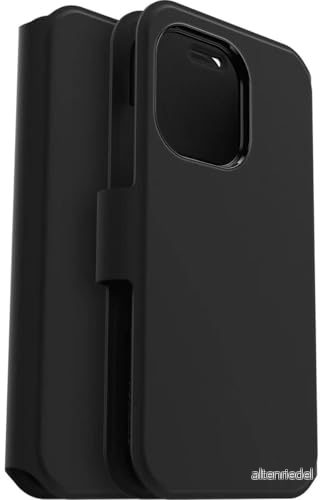 OtterBox Strada Via skal för iPhone 14 Pro Max, stöttåligt, fallsäkert, tunt, skyddande Folio med korthållare, testad till militärstandard x2, Svart 840262383561