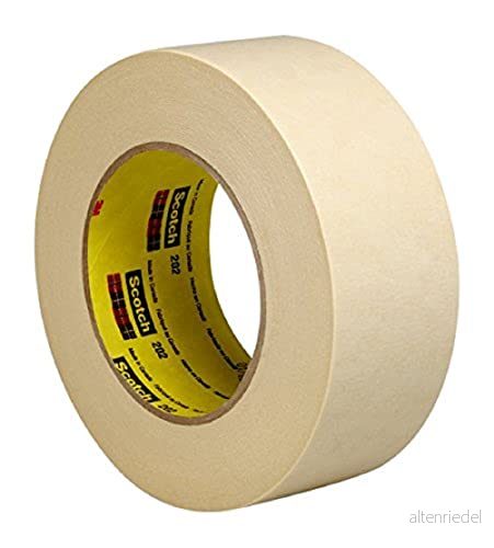 3M 202 crepe tejp, 30 mm x 50 m, beige (förpackning med 32) 5010027819566