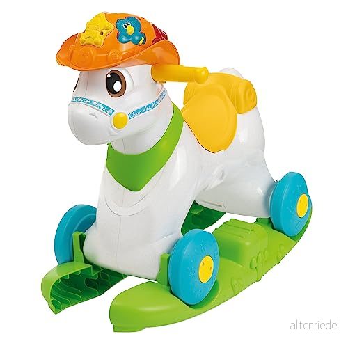 Chicco Baby Rodeo, ridspel, gunga, barn, 3 interaktiva knappar, tillverkad i Italien, återvunnen plast, förpackning av leksaker för barn 13 år 8058664158928
