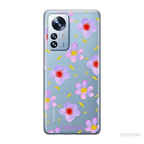 ERT GROUP mobiltelefonfodral för Xiaomi 12 / 12X originalt och officiellt licensierat Babaco mönster Flowers 022 optimalt anpassad till formen på mobiltelefonen, gedeeltelijk transparant 5905511485467