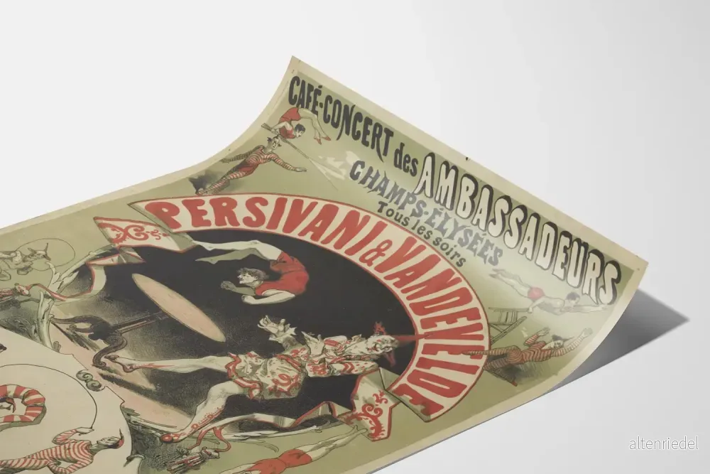 Vintageposter Café-Concert des Ambassadeurs – Persivani & Vandevelde - Bild 3