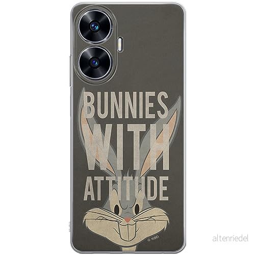 ERT GROUP mobiltelefonfodral för Realme C55 originalt och officiellt licensierat Looney Tunes mönster Bugs 007 optimalt anpassad till formen på mobiltelefonen, fodral tillverkad av TPU plast 5905511875657
