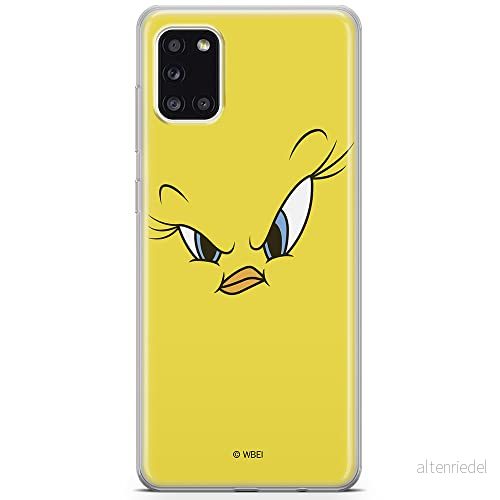 ERT GROUP mobiltelefonfodral för Samsung A31 originalt och officiellt licensierat Looney Tunes mönster Tweety 001 optimalt anpassad till formen på mobiltelefonen, fodral tillverkad av TPU plast 5903040216545