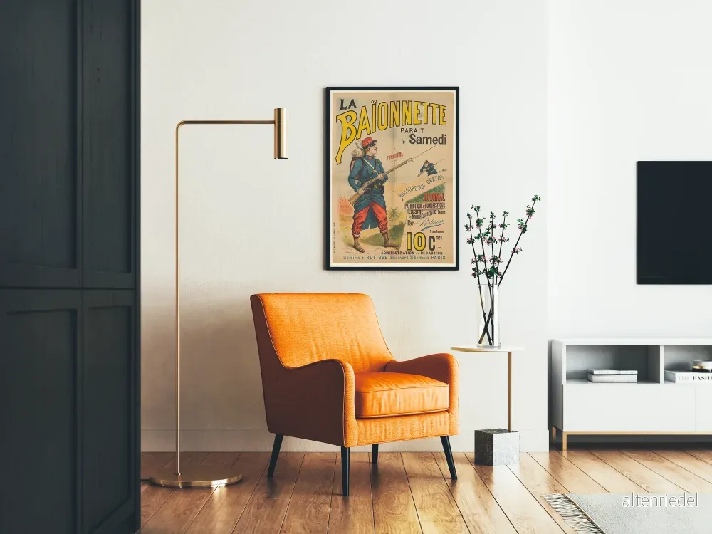 Vintageposter La Baïonnette Journal Lördag - Bild 2