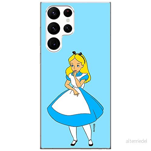 ERT GROUP mobiltelefonfodral för Samsung S22 ULTRA originalt och officiellt licensierat Disney mönster Alice 010 optimalt anpassad till formen på mobiltelefonen, fodral tillverkad av TPU plast 5905131191762