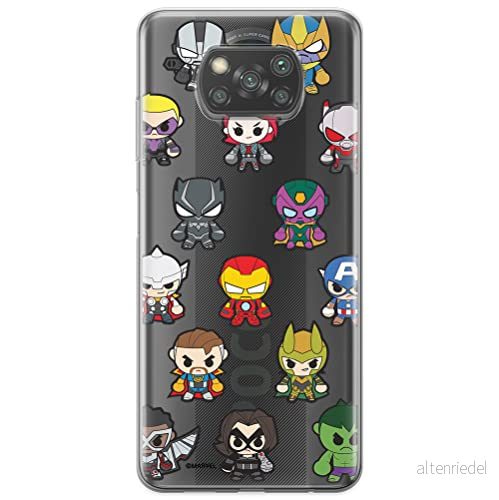 ERT GROUP mobiltelefonfodral för Xiaomi POCOPHONE X3 originalt och officiellt licensierat Marvel mönster Avengers 025 optimalt anpassad till formen på mobiltelefonen, gedeeltelijk transparant 5904805194375