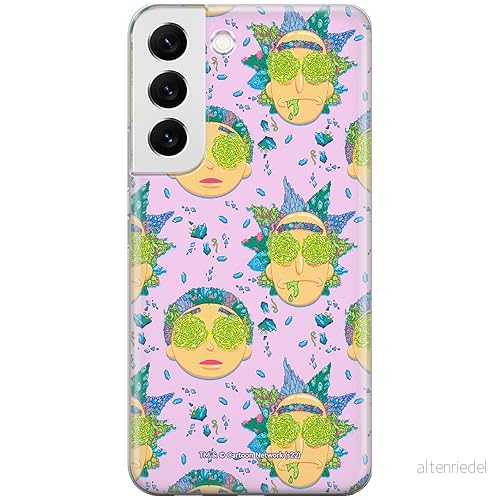 ERT GROUP mobiltelefonfodral för Samsung S22 originalt och officiellt licensierat Rick and Morty mönster & 022 anpassad till formen på mobiltelefonen, fodral tillverkad av TPU plast 5905511145972