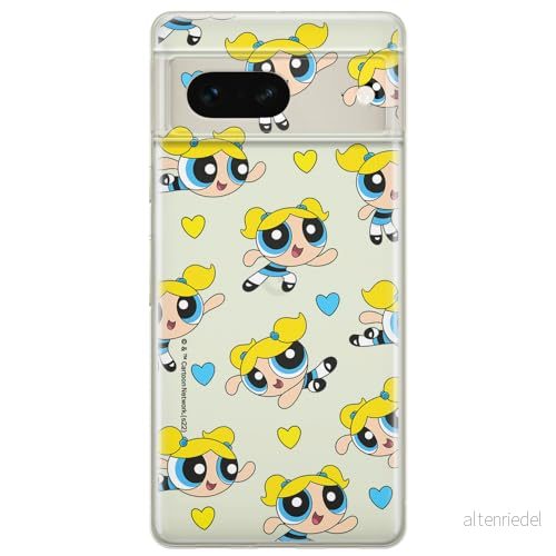ERT GROUP mobiltelefonfodral för Google PIXEL 7 originalt och officiellt licensierat The Powerpuff Girls mönster 008 optimalt anpassad till formen på mobiltelefonen, gedeeltelijk transparant 5905795154042
