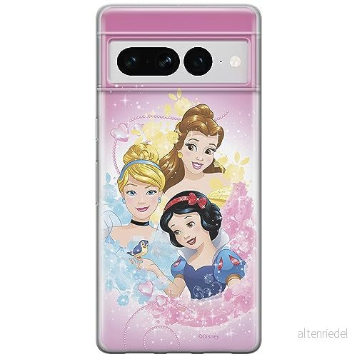 ERT GROUP mobiltelefonfodral för Google PIXEL 7 PRO originalt och officiellt licensierat Disney mönster Princesses 005 optimalt anpassad till formen på mobiltelefonen, fodral tillverkad av TPU plast 5905795178970