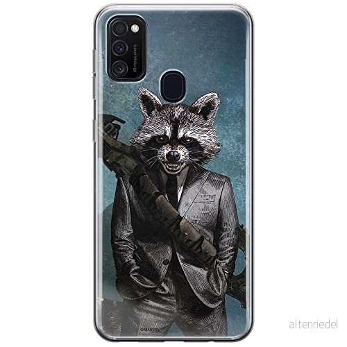 ERT GROUP mobiltelefonfodral för Samsung M21 originalt och officiellt licensierat Marvel mönster Rocket 002 optimalt anpassad till formen på mobiltelefonen, fodral tillverkad av TPU plast 5903537837345
