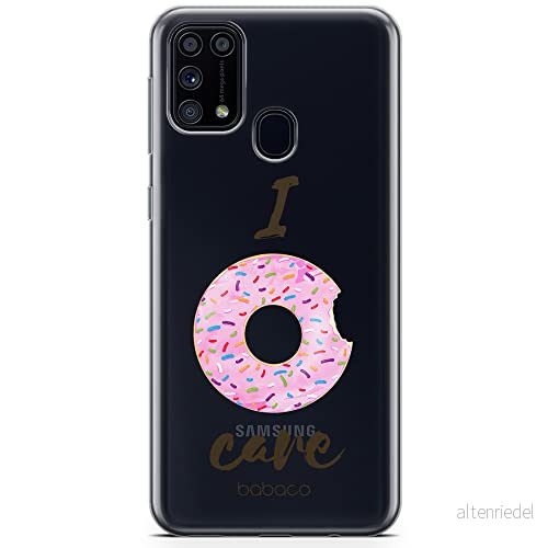 ERT GROUP mobiltelefonfodral för Samsung M31 originalt och officiellt licensierat Babaco mönster Donut 001 optimalt anpassad till formen på mobiltelefonen, gedeeltelijk transparant 5904805404849