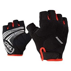 Ziener Män COLIT Cykel , Mountainbike Cykelsporthandskar Kortfinger Andningsfunktion/Dämpning/Halkfri, Svart/Grenadine, 6,5 4059749146735