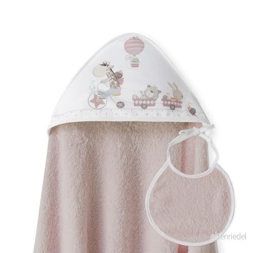 1 x m babybadrock · JIRAFA Cykel rosa smink med BABERO 100% bomull 8435690615401