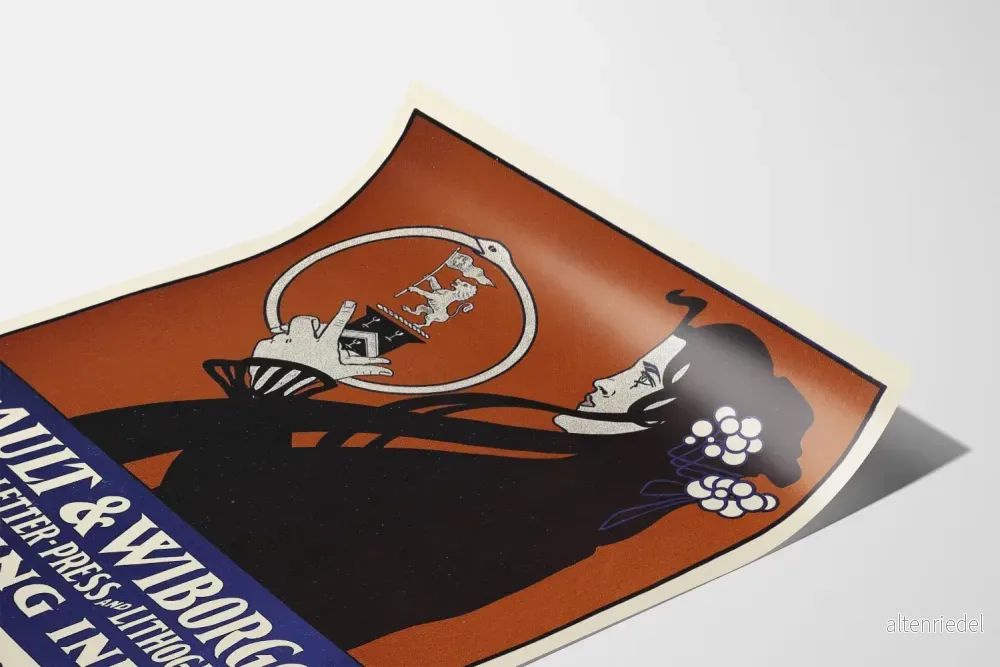 Vintageposter The Ault & Wiborg Co. tryckfärgsbläck - Bild 3