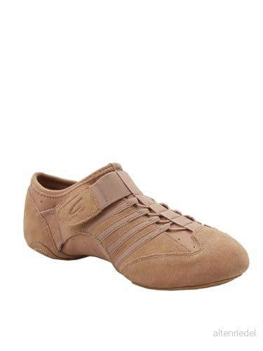 Capezio Jag Suede Sole Jazz Shoe, Caramel, 8 m 886275277664