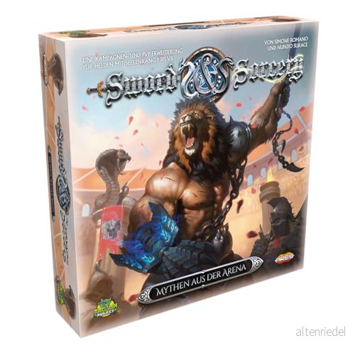 Ares Games, Sword & Sorcery myter från Arena, kampanjförlängning, expertspel, Dungeon Crawler, 1 5 spelare, 13+ år, 30 150 minuter, tyska 4015566604872
