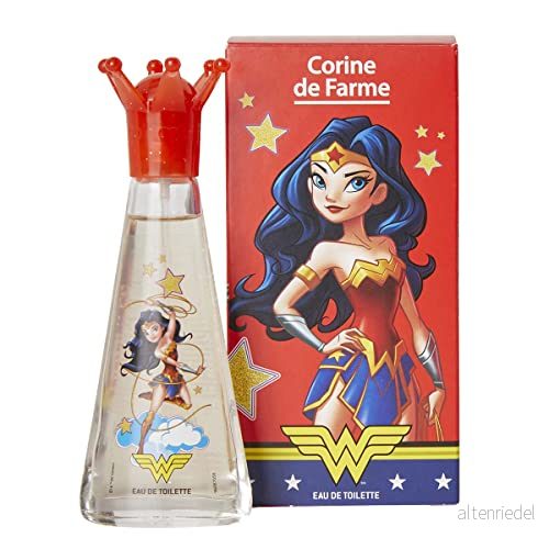 Corine de Farme Eau Toilette Wonder Woman DC Comics parfym för barn från 3 år Formula Clean Beauty erbjuder en unik stund av nöje och fräschhet 3468080155183