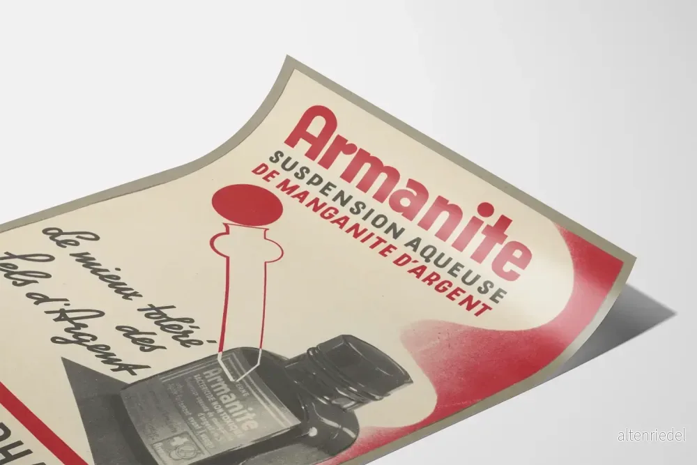 Vintage reklamposter Armanite vattenbaserad suspension - Bild 3