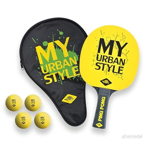 Donic sköldpadda bordtennis presentset My Urban Style, 1 klubba, 3 bollar, tofflor, 788485 4000885884852