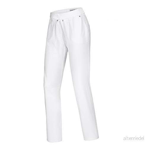 BP 1736 311 0021 44n fritidsbyxor för kvinnor 65% bomull, 30% polyester, 5% elastan elastiskt stickat midjeband färg vit storlek: 4055301778734