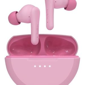 Belkin SoundForm Nano 2 Bluetooth hörlurar för barn med inbyggd mikrofon, 28 tim. batteritid, säker volym på 85 dB, IPX5 vattentålighet, Rosa 745883878116 Belkin SoundForm Nano 2 Bluetooth hörlurar för barn med inbyggd mikrofon, 28 tim. batteritid, säker volym på 85 dB, IPX5 vattentålighet, Rosa 745883878116