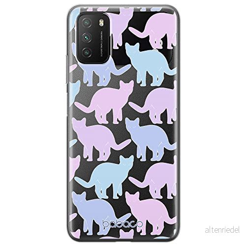 ERT GROUP mobiltelefonfodral för Xiaomi REDMI 9T/ POCO M3 originalt och officiellt licensierat Babaco mönster Cats 011 optimalt anpassad till formen på mobiltelefonen, gedeeltelijk transparant 5905131071231