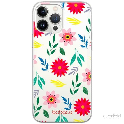 ERT GROUP mobiltelefonfodral för Samsung S10 originalt och officiellt licensierat Babaco mönster Flowers 010 Vit optimalt anpassad till formen på mobiltelefonen, gedeeltelijk transparant 5903932587210