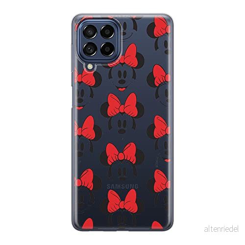 ERT GROUP mobiltelefonfodral för Samsung M53 5G originalt och officiellt licensierat Disney mönster Minnie 058 optimalt anpassad till formen på mobiltelefonen, gedeeltelijk transparant 5905511380458