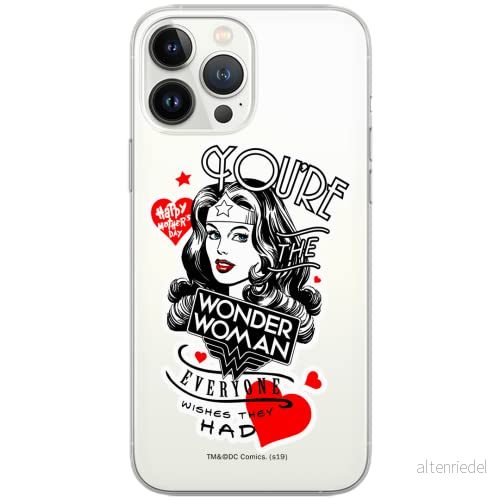 ERT GROUP mobiltelefonfodral för Samsung S10 PLUS originalt och officiellt licensierat DC mönster Wonder Woman 014 Vit optimalt anpassad till formen på mobiltelefonen, gedeeltelijk transparant 5902980345209